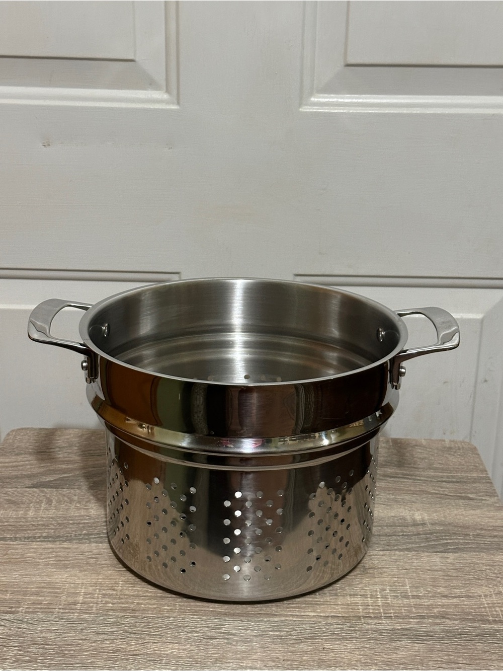 Viking Stainless Steel 8qt Colander Strainer for Stock Pot  EUC